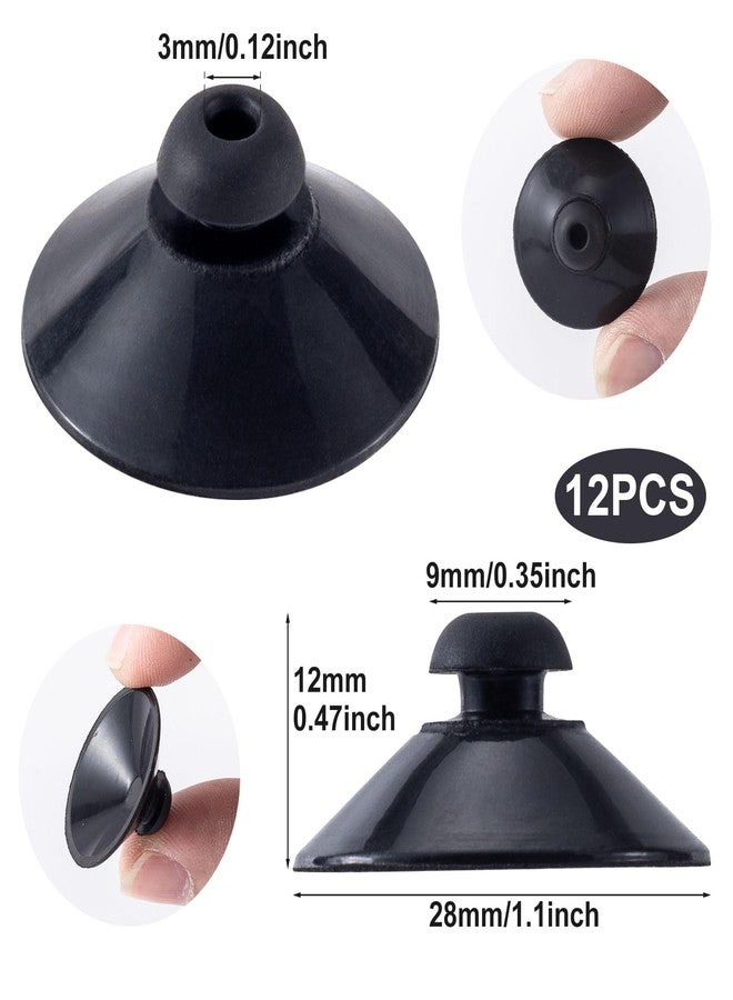 OIIKI 12PCS Fish Tank Suction Cup Clips, Black Aquarium Suction Cup Camp Clips for Fish Tank Attachments for Tank Pump, Overhead Line Tube, Fish Tank Aeration Setup - Image 2